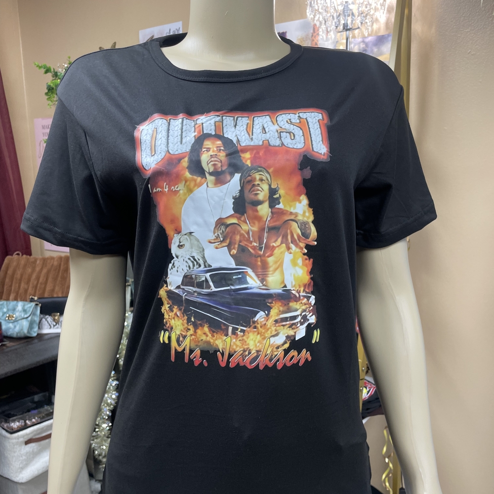 Black Graphic T-Shirt